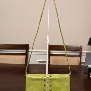 Pictro Alessandro Lime Green Eyelet Crossbody Bag